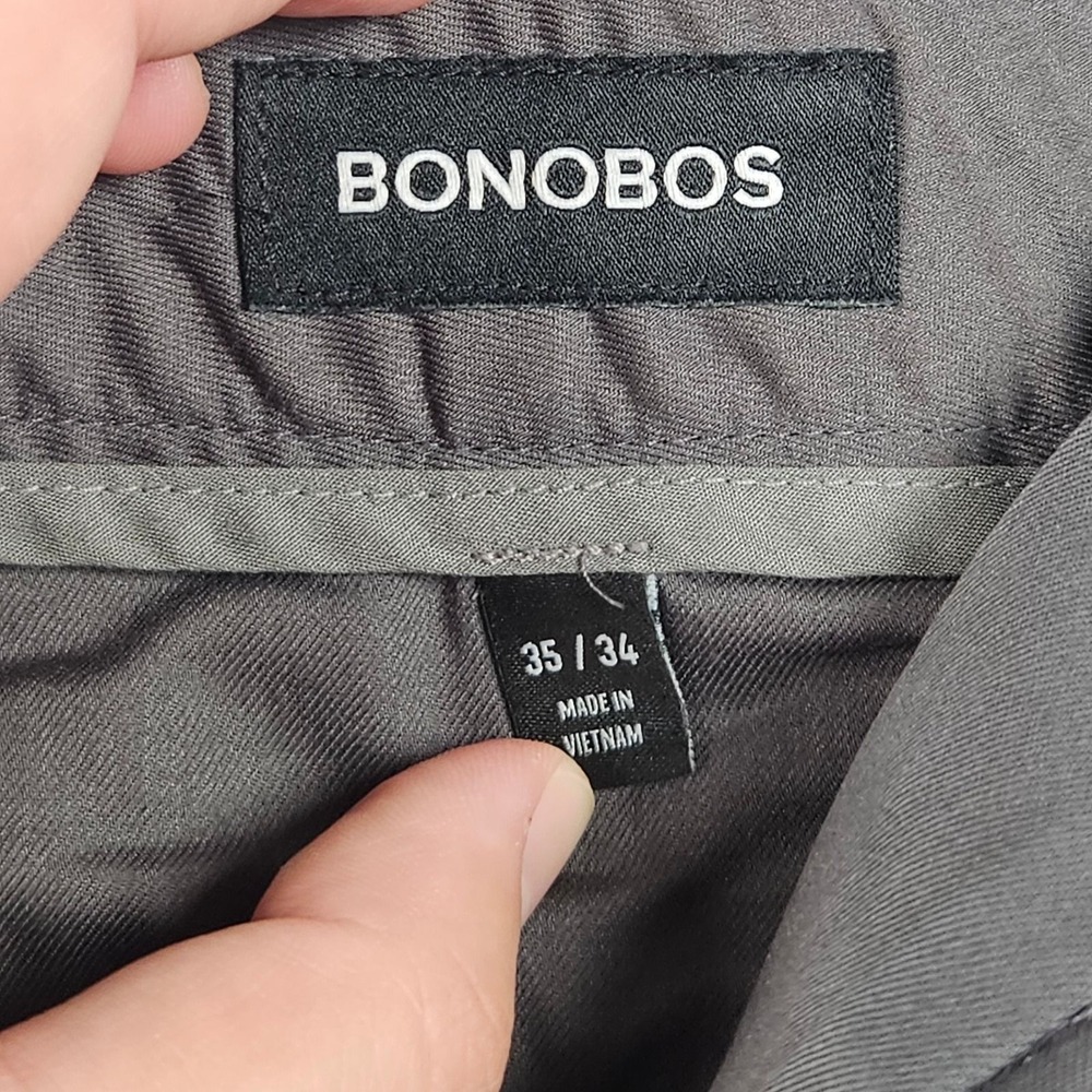 Bonobos Weekday Warrior Chino Pants Mens 35x34 (Actual 36x31 )Grey Tuesday - Picture 4 of 8
